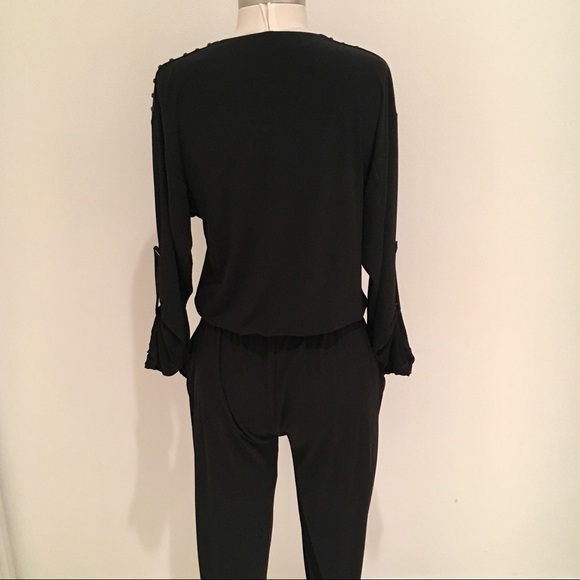 Michael Kors Studded Black Jumpsuit - Picture 7 of 8